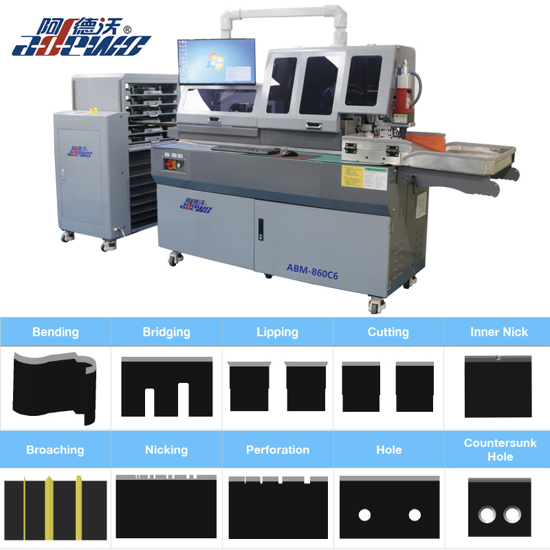 ABM-860C6 (Countersunk lyuk, Broach, Nick)