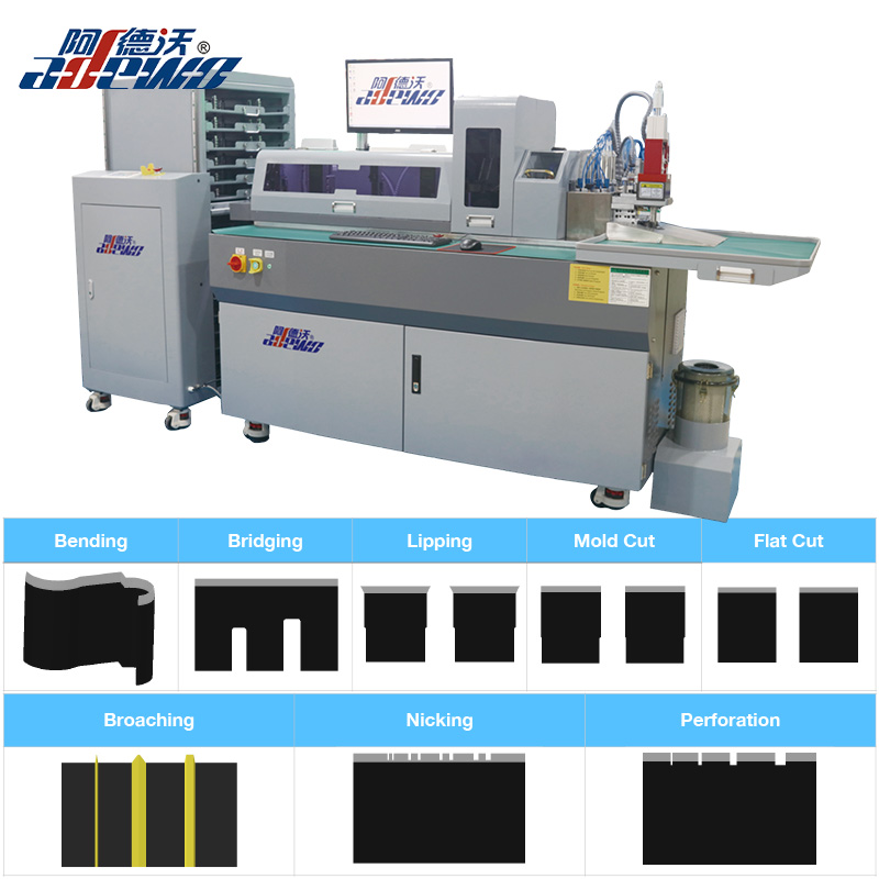 ABM-832C2 többfunkciós acél vágószerszám-hajlítógép BOBST-tanúsítvánnyal rendelkező matricagyártóknak